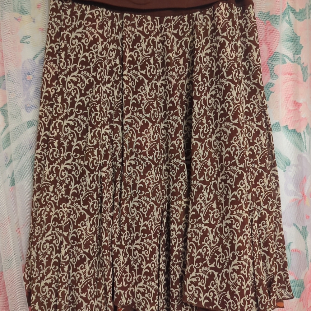 80's Vintage Cabi Reversible Skirt/Dress Fall Colors, Size S - Picture 3 of 6